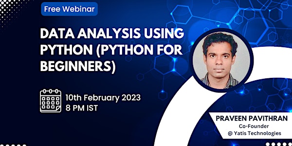 Python Data Analysis for Beginners - A Hands-on Webinar
