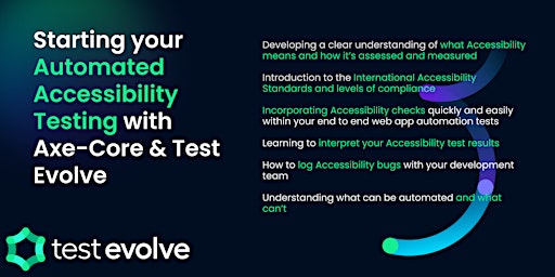 Starting your Automated Accessibility Testing with Axe-Core and Test Evolve