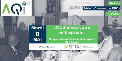 Atelier *Croissance PRO* 301 : Faites fructifier vos avoirs