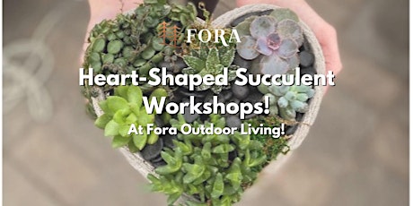 Fora's Heart-Shaped Succulent Planter Workshop (ANCASTER)