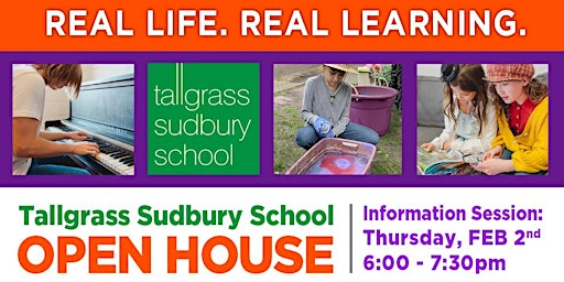 Tallgrass Sudbury School February Open House