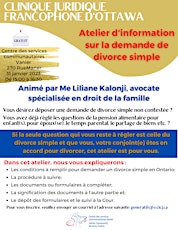 Atelier d'information  sur la demande de  divorce simple