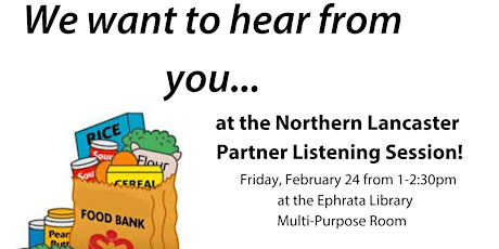 Northern Lancaster Partner Listening Sessions