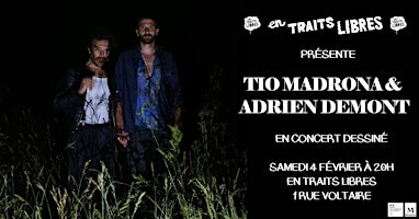 Tio Madrona et Adrien Demont en concert dessiné