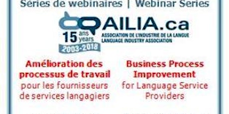 Série de webinaires 2018 de l’AILIA - Avril primary image