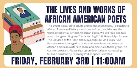 Lives and Works of African American Poets