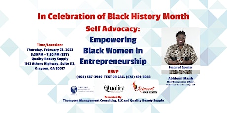 Self-Advocacy: Empowering Black Women in Entrepreneurship