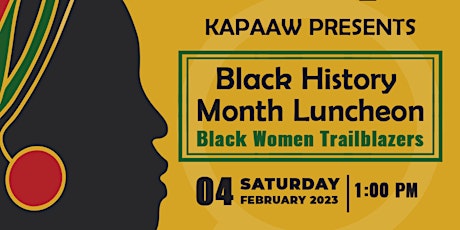 Black History Month Luncheon: Black Women Trailbla
