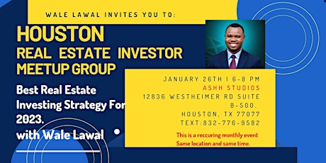 Houston Monthly Local Real Estate Investor Networking Event