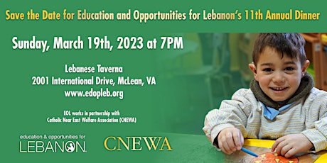 Education and Opportunities for Lebanon's 11th Annual Dinner