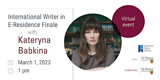 International Writer in E-Residence Finale with Kateryna Babkina