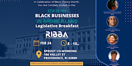 State of Black Businesses in Rhode Island | Legislative Breakfast