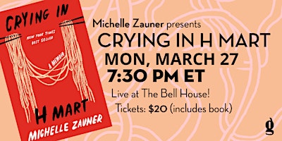 Michelle Zauner presents Crying in H Mart