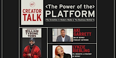Creator Talk - The Power of the Platform