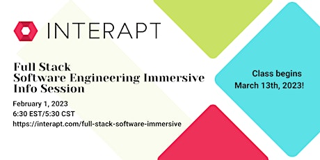 Full Stack Software Engineering Immersive Info Session