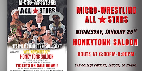 Micro-Wrestling All Stars Live at HonkyTonk Burger Company
