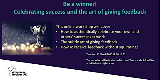 Be a winner! Celebrating success and the art of giving feedback