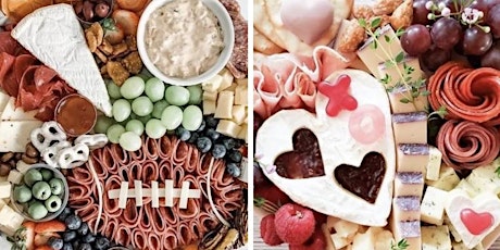 Valentine or Football?  A charcuterie board workshop.