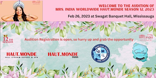 Auditions- Mrs. India Worldwide, Haut Monde