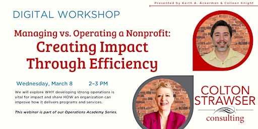 Managing vs. Operating a Nonprofit: Creating Impact Through Efficiency