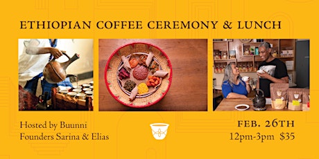 Ethiopian Coffee Ceremony &  Lunch