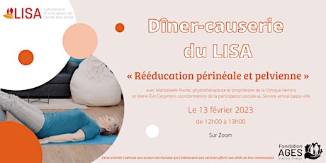 Diner-causerie du LISA : La rééducation périnéale et pelvienne