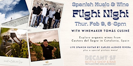 Spanish Wine & Music Flight Night with Winemaker Tomàs Cusiné