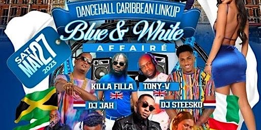 D.C.L Caribbean Link Up Blue & White Affairé