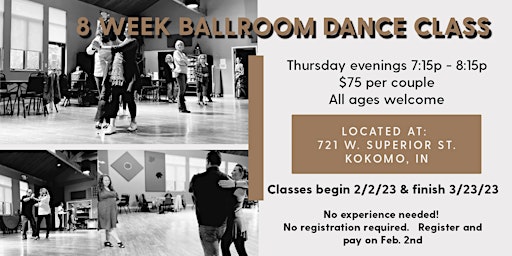 Beginners Social Dance lessons - 8 weeks