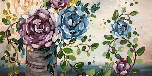 Beautiful Bursting Bouquet - Paint and Sip by Classpop!™