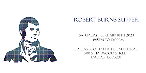 2023 Robert Burns Supper at The Dallas Scottish Rite