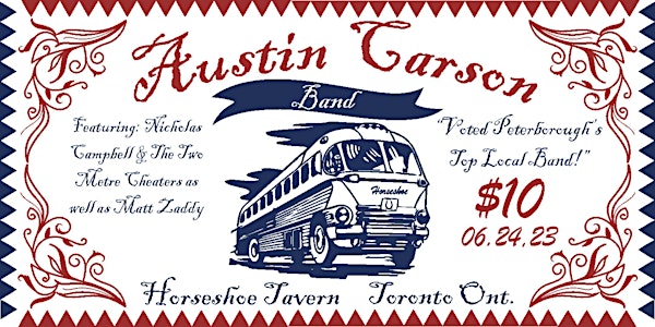 Austin Carson Band @ The Horseshoe Tavern!