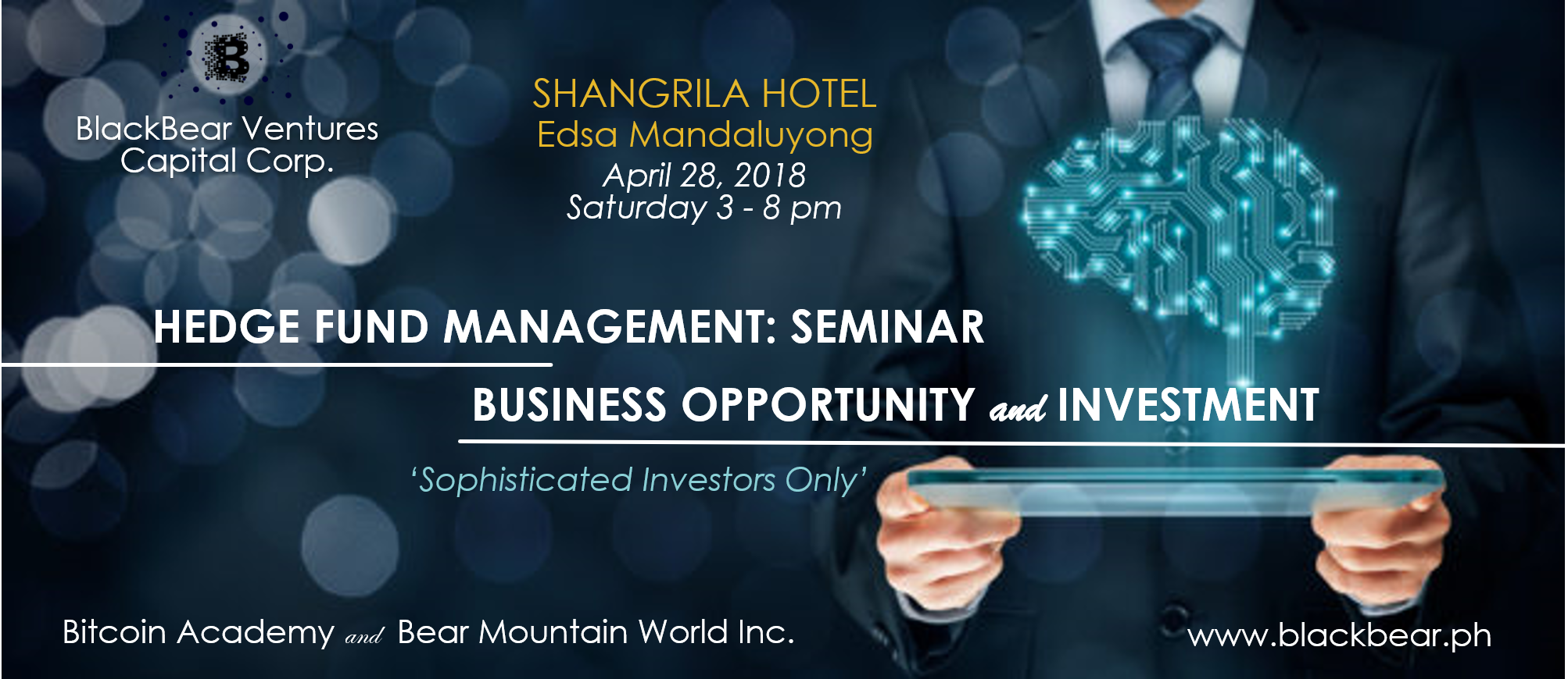 HEDGE FUND MANAGEMENT: Seminar, Business Opportunity and Investment