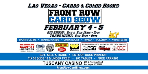 Front Row Card Show - Sports Cards, Comic Books & Pokemon