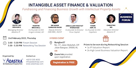 [Hybrid event] Intangible Asset Finance & Valuation Business Forum