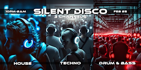 3 CHANNEL SILENT DISCO! | HOUSE | TECHNO | DRUM & BASS| DANCE PARTY!