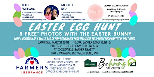Easter Egg Hunt & *FREE* Photos with Easter Bunny - West Bend