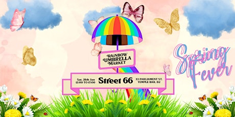 Spring  Fever Rainbow Umbrella Market
