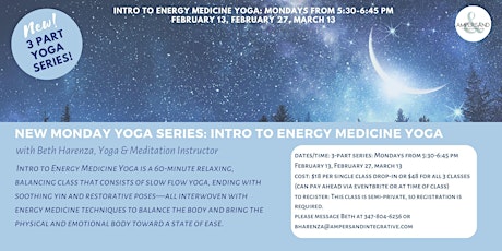 Intro to Energy Medicine Yoga: 3 Part Series