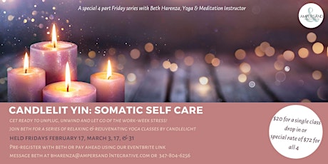 Candlelit Yin: Somatic Self Care (4-Part Series)