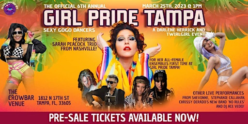 Official GIRL PRIDE Tampa March 25th, 2023