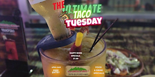 Image principale de THE RETURN OF THE MEXICAN! #1 ULTIMATE TACO TUES! SOUTH BEACH HAPPY HOUR!