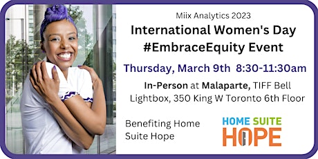 Miix Analytics International Women's Day #EmbraceEquity Event