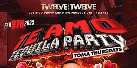 Toma Thursdays! Te Amo Tequila Party FEATURING DJ SANTAROSA
