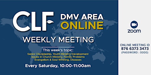 Hauptbild für Christian Leaders  Weekly Meeting (CLF Meeting)