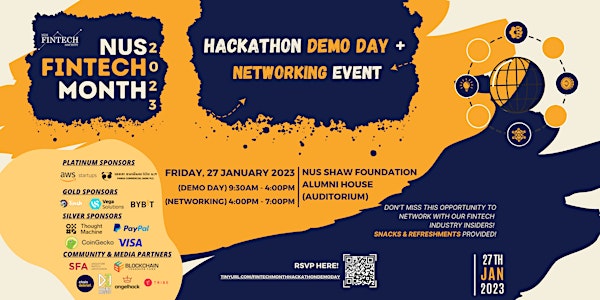NUS Fintech Month Hackathon Demo Day + Networking Event