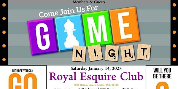 ROYAL ESQUIRE presents GAME NIGHT