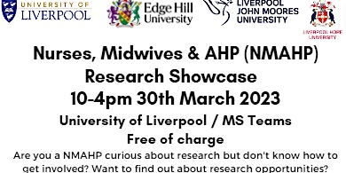 NMAHP Research in Cheshire and Merseyside Showcase 2023