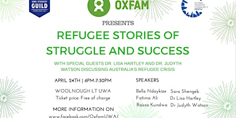 Refugee Stories of Struggle and Success primary image