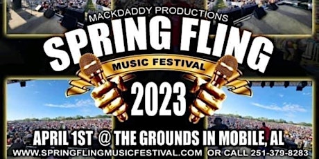 MACKDADDY PRODUCTIONS "SPRING FLING MUSIC FESTIVAL" 2023 APRIL 1ST TOUR BUS